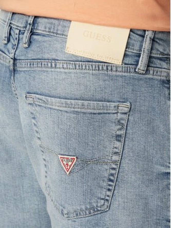 Guess Szorty jeansowe M6GD27 D0778 Niebieski jasny Regular Fit