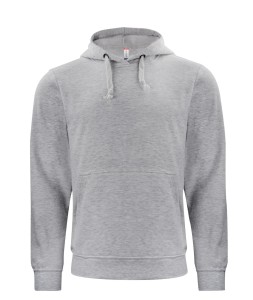 clique Basic Hoody unisex szary melanż - miękki, odporny materiał – grey melange