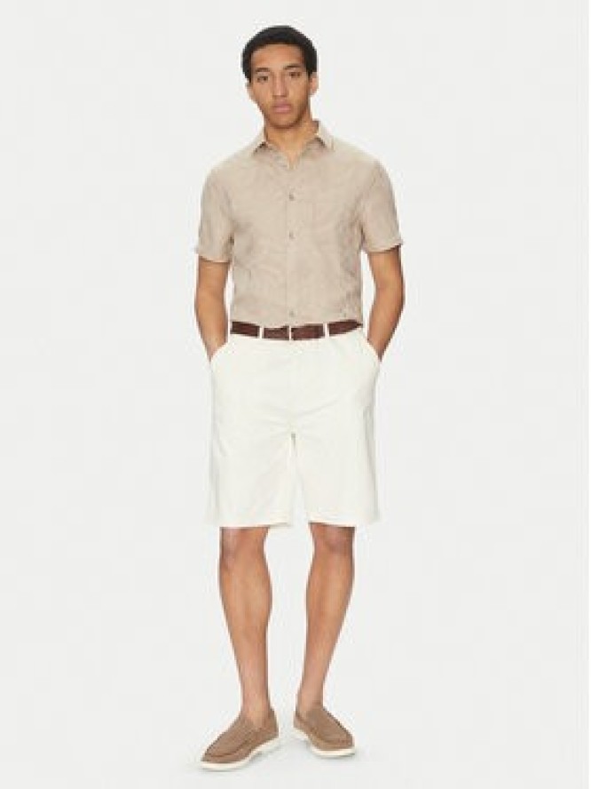 Guess Jeans Szorty materiałowe M5GD44 WGCV1 Écru Regular Fit