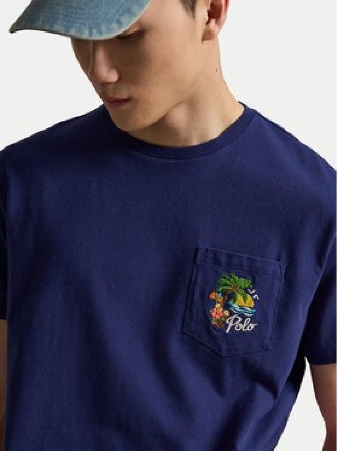 Polo Ralph Lauren T-Shirt 710B14586001 Granatowy Classic Fit