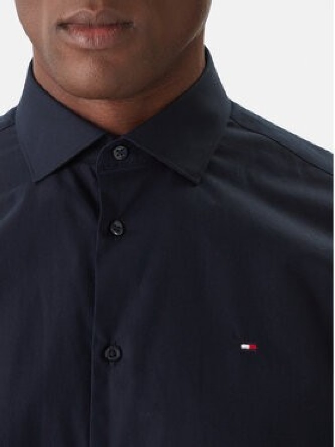Tommy Hilfiger Koszula MW0MW38347 Granatowy Slim Fit