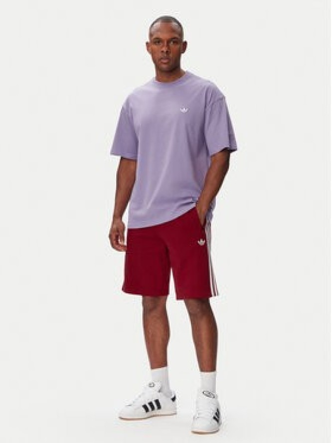 adidas Szorty sportowe 3-Stripes Shorts KE1692 Czerwony Regular Fit
