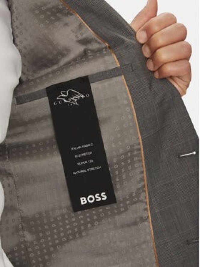 BOSS Garnitur H-Huge 50535023 Szary Slim Fit