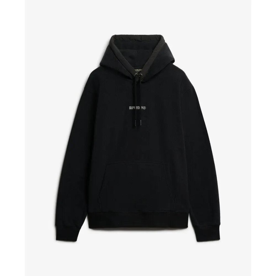 Polarowa bluza z kapturem z mikro logo Superdry