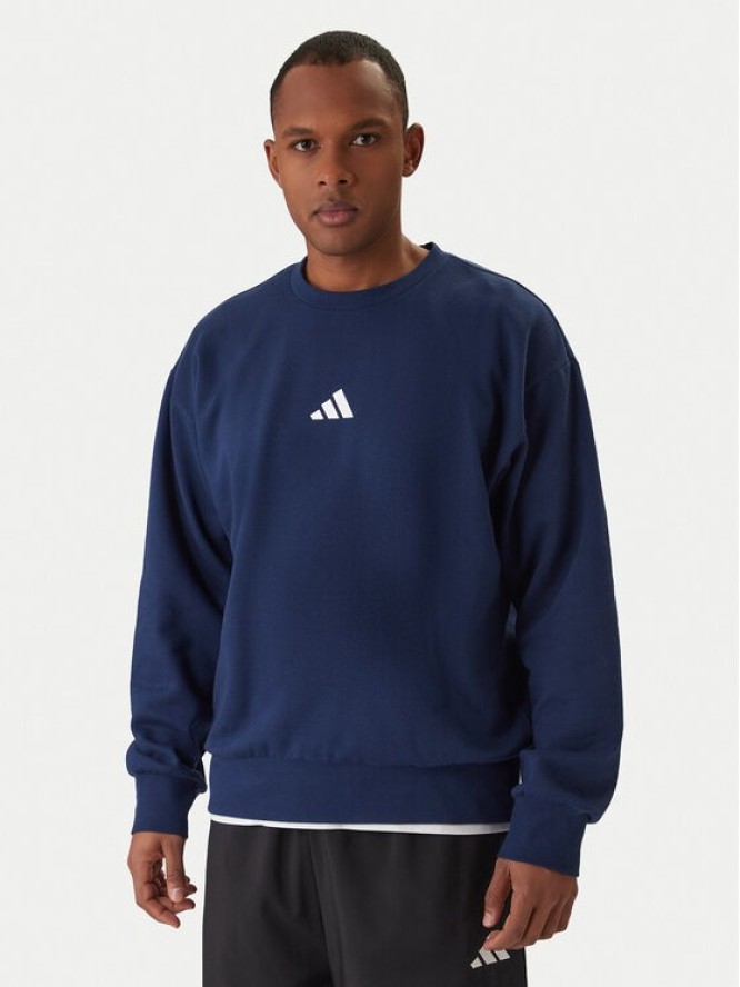 adidas Bluza Essentials Feel Cozy JE3792 Granatowy Regular Fit