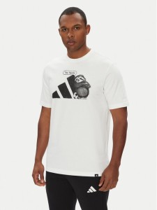 adidas T-Shirt Yay Sports Graphic JL9256 Biały Regular Fit