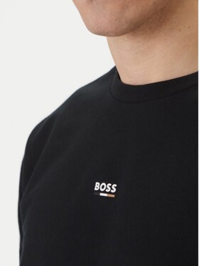 BOSS Bluza Iconic 50554836 Czarny Regular Fit