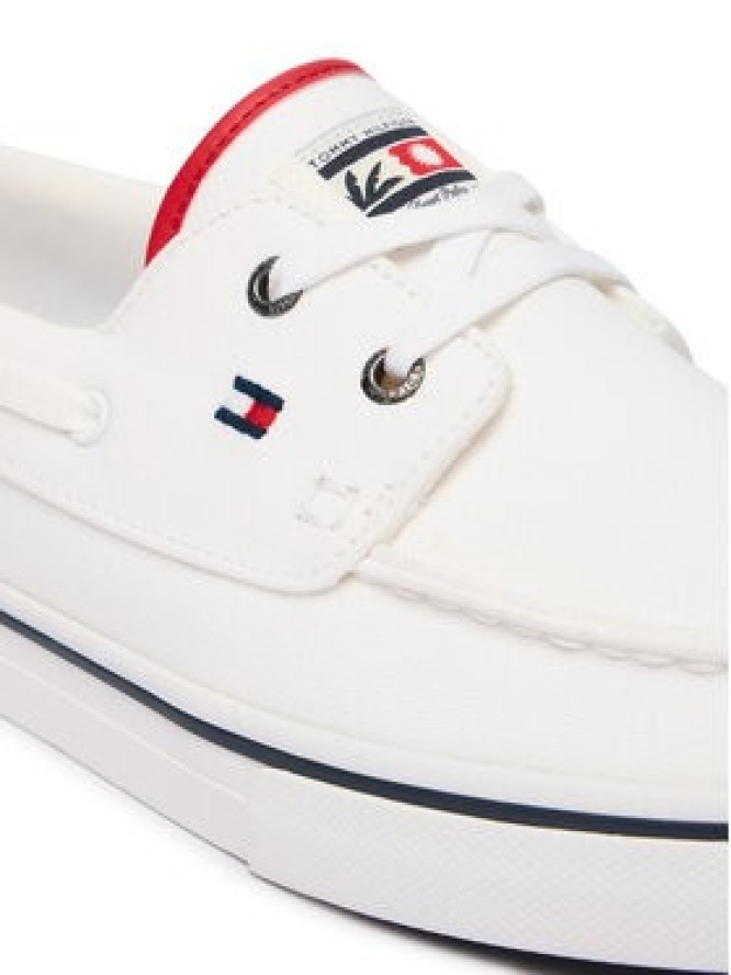Tommy Hilfiger Tenisówki Th Boat Vulc Sneaker Canvas FM0FM05877 Biały