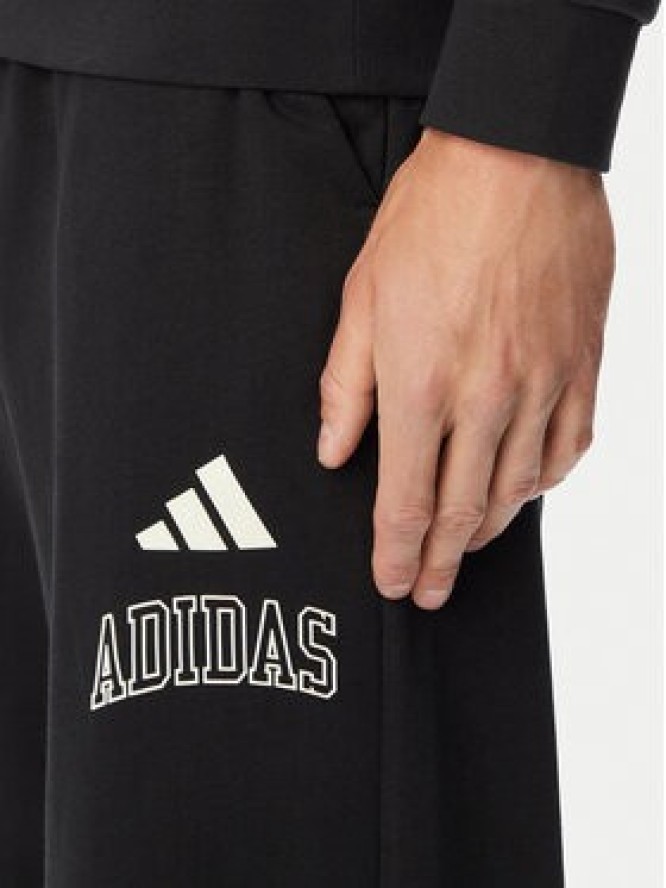 adidas Bluza Seasonal Essentials Collegiate French Terry Crew KF4252 Czarny Regular Fit