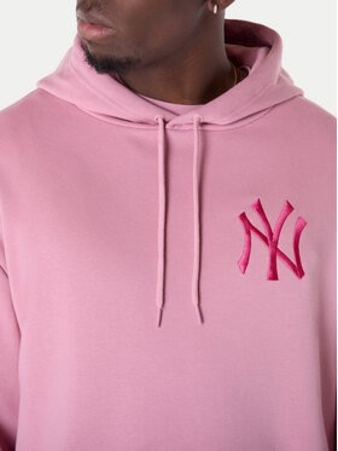 New Era Bluza New York Yankees MLB League 60596174 Różowy Regular Fit