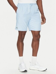 Lacoste Szorty tenisowe GH353T Błękitny Regular Fit