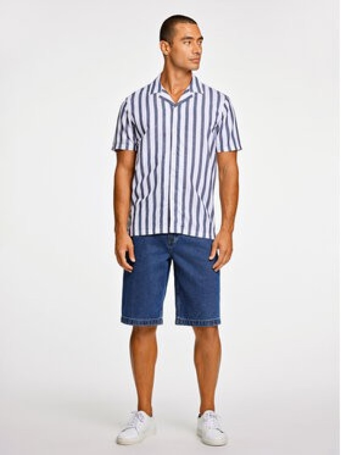 Lindbergh Koszula 30-203321 Granatowy Relaxed Fit