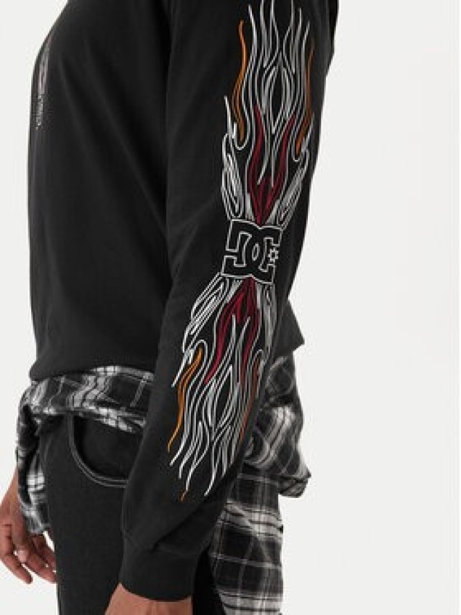 DC Shoes Longsleeve Burn Out HLS EDYZT04355 Czarny Regular Fit