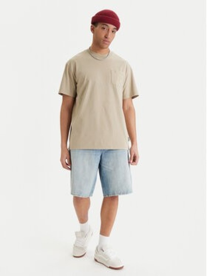 Quiksilver T-Shirt Oxni EQYKT04413 Beżowy Comfort Fit