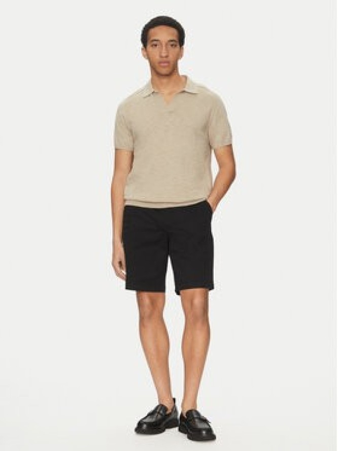 Calvin Klein Jeans Szorty materiałowe LV040EM618 Czarny Regular Fit