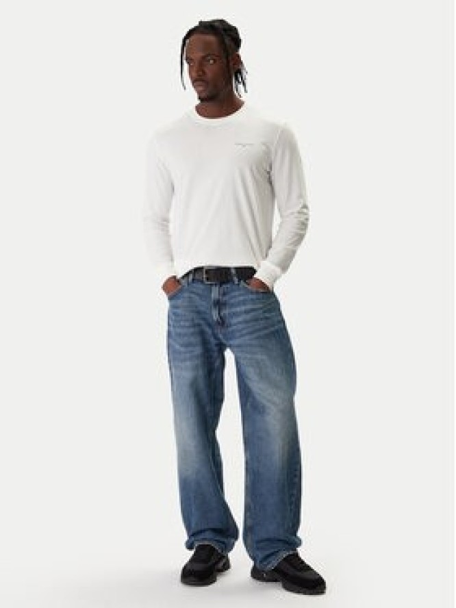 Tommy Jeans Longsleeve Chest Linear DM0DM21594 Écru Regular Fit