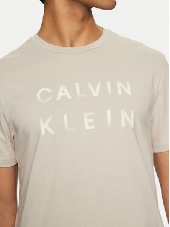 Calvin Klein T-Shirt K10K114156 Beżowy Regular Fit