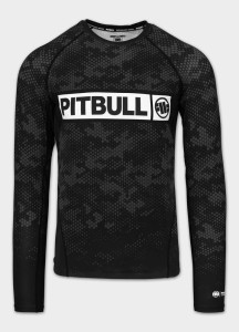 Męski Rashguard longsleeve PITBULL koszulka techniczna HEX CAMO HILLTOP
