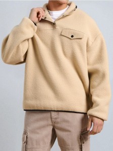 Bluza crewneck - beżowy