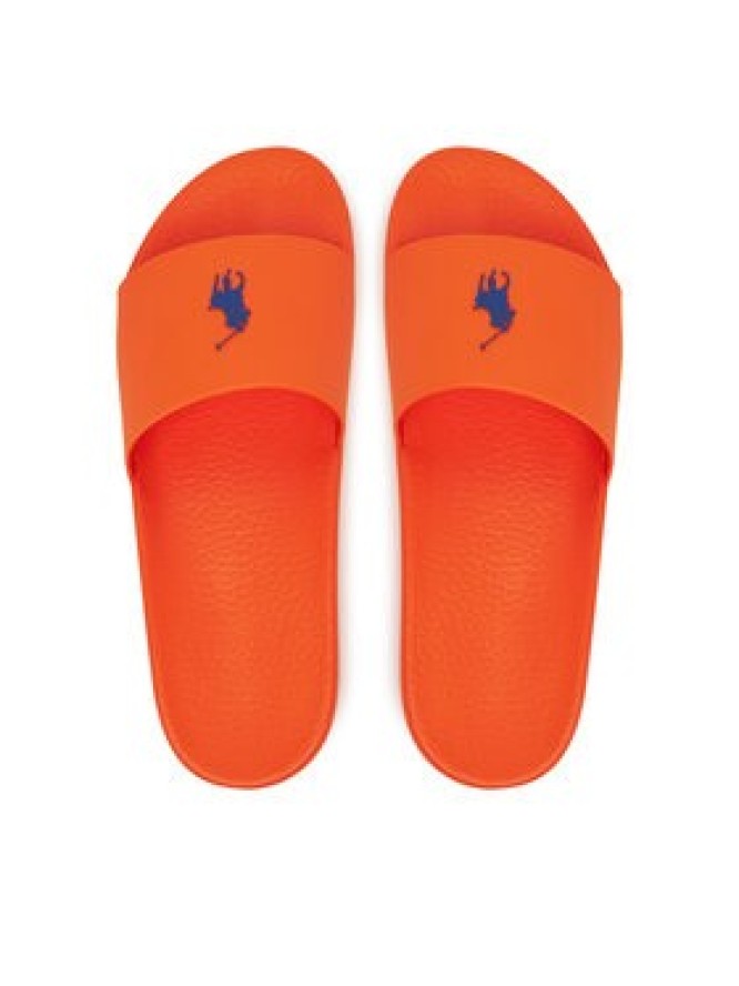 Polo Ralph Lauren Klapki Signature Pony 809965075002 Pomarańczowy