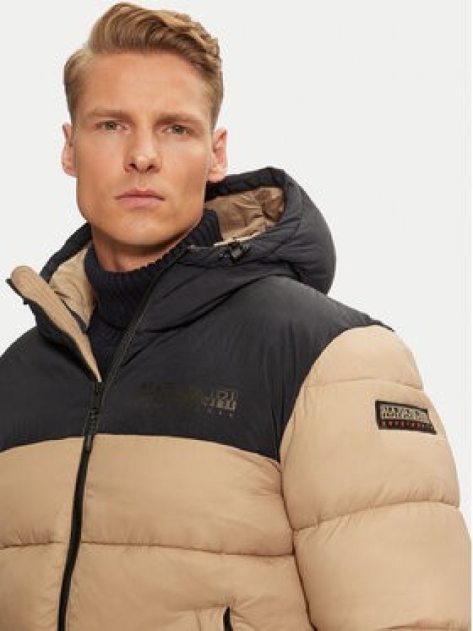 Napapijri Kurtka zimowa A-Hornelen NP0A4GLL Beżowy Regular Fit