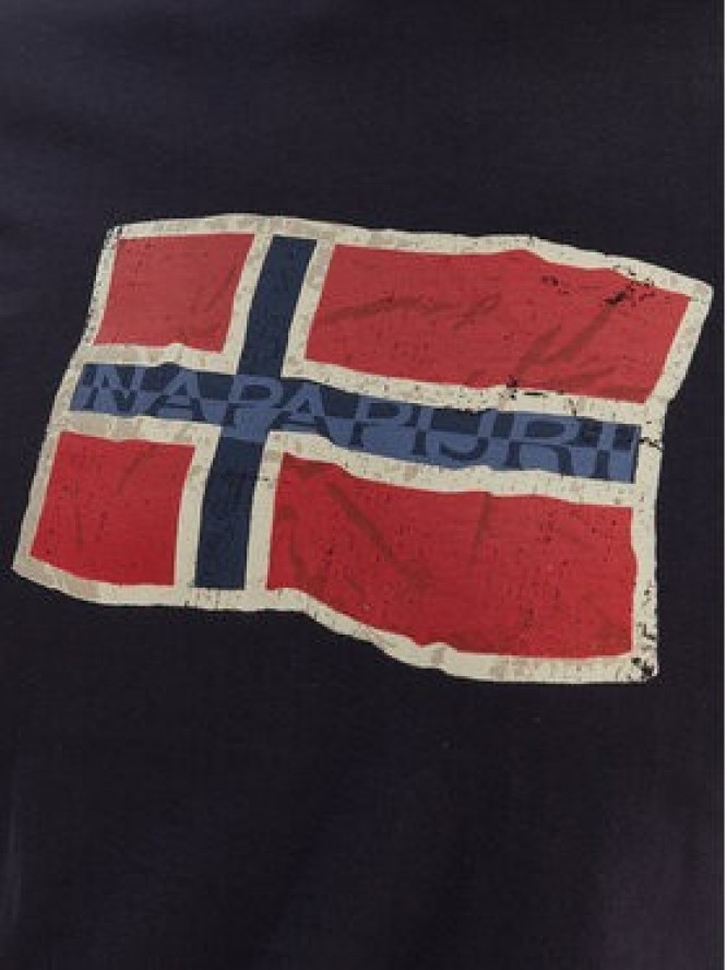 Napapijri T-Shirt S-Mahsa NP0A4FZB Granatowy Regular Fit