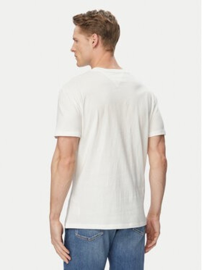 Tommy Jeans T-Shirt Entry Dna DM0DM23406 Biały Regular Fit