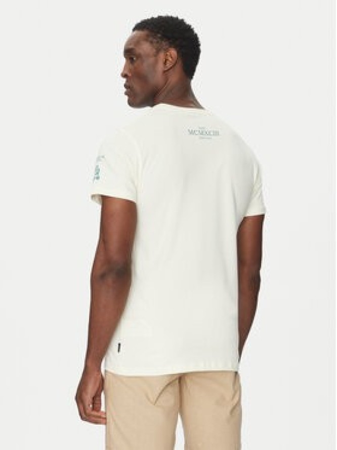 INDICODE T-Shirt Inflorallo 41-137 Écru Regular Fit