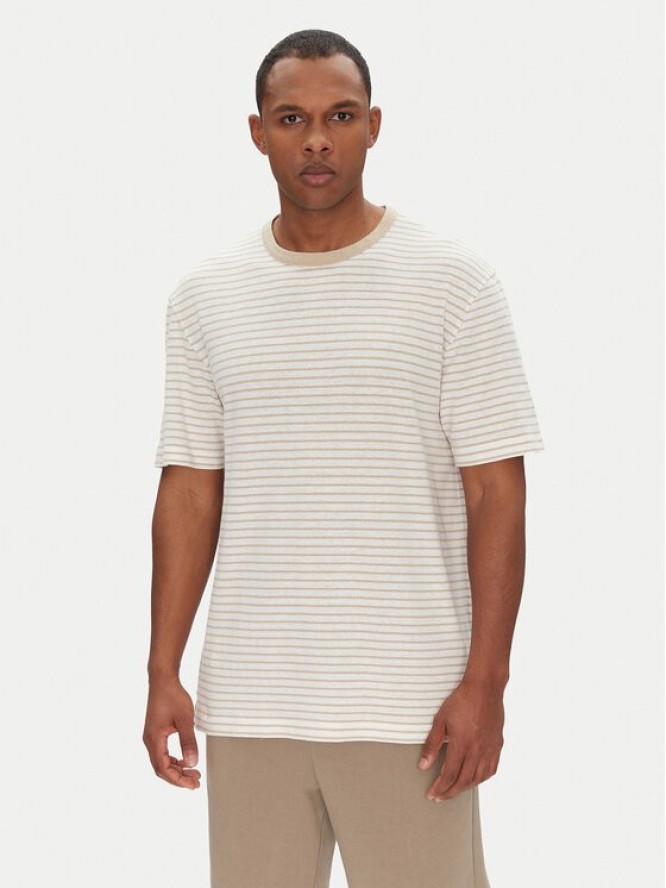 BOSS T-Shirt H-Taut 28 50537498 Beżowy Regular Fit