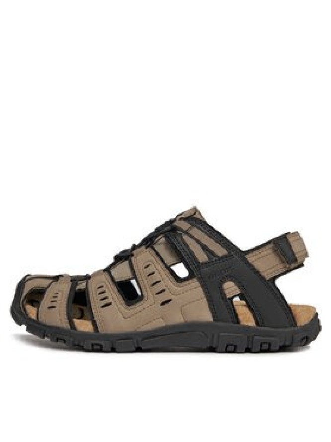 Geox Sandały Uomo Sandal Strada U4524C 000EK C6738 Brązowy