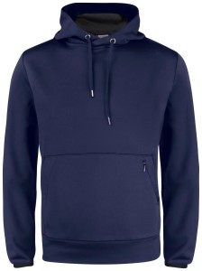 clique Oakdale blu ciemny bluza z kapturem z poliestru – dark navy