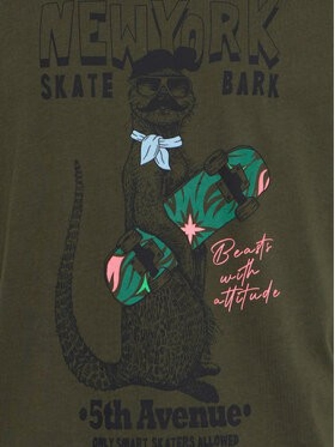 Blend T-Shirt 20717748 Zielony Regular Fit