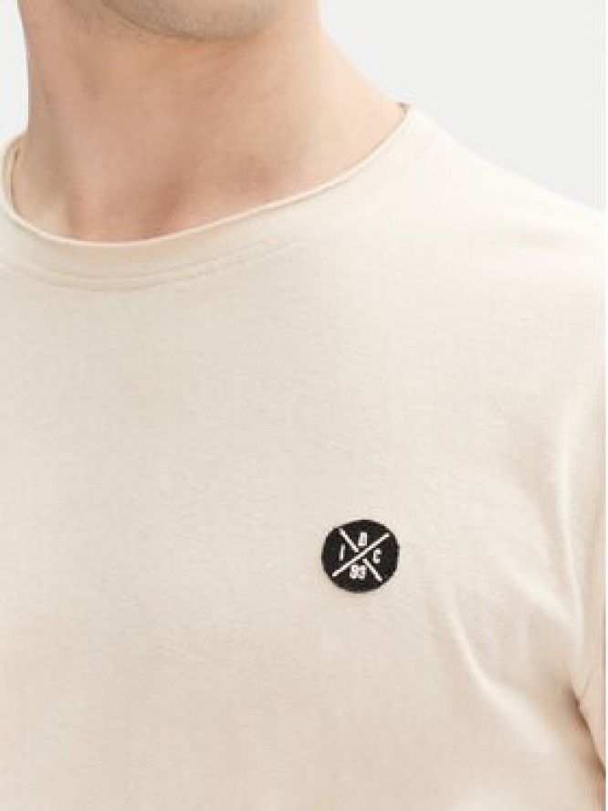 INDICODE T-Shirt Carlsin 41-121 Beżowy Regular Fit