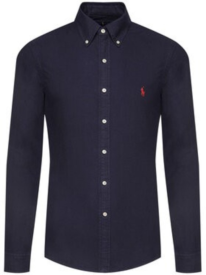 Polo Ralph Lauren Koszula Bsr 710723610 Granatowy Slim Fit