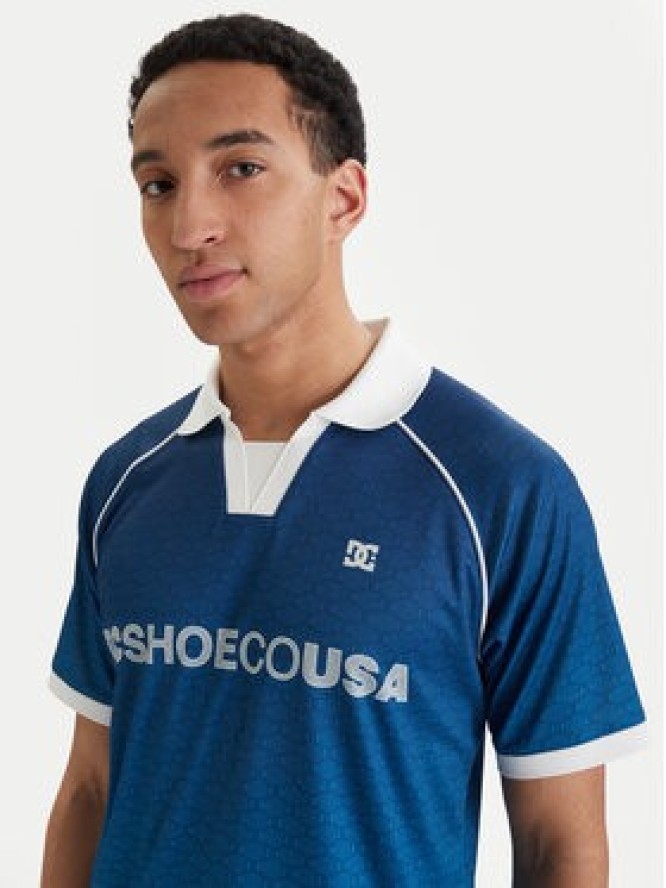 DC Shoes T-Shirt Soccer EDYKT03546 Niebieski Boxy Fit