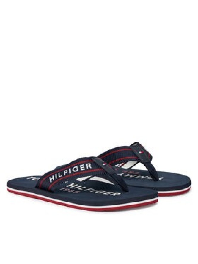 Tommy Hilfiger Japonki Sporty Hilfiger Beach Sandal FM0FM05805 Granatowy