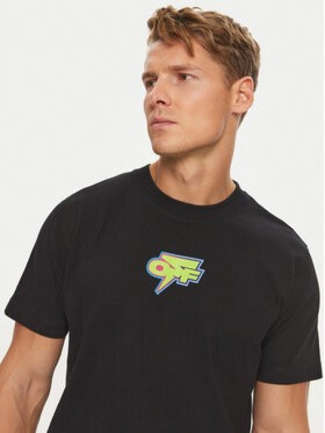 Off-White T-Shirt OMAA027F22JER0071070 Czarny Regular Fit