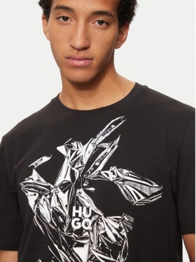 Hugo T-Shirt 50524023 Czarny Regular Fit