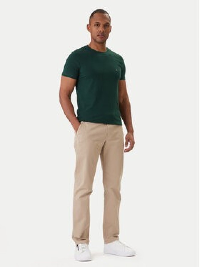 Tommy Hilfiger T-Shirt MW0MW10800 Zielony Slim Fit