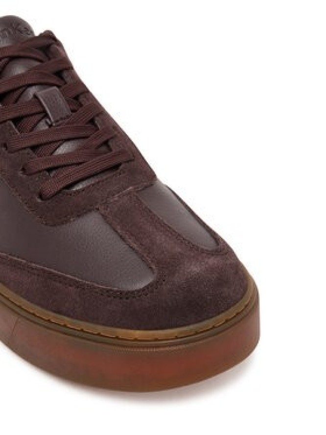 Calvin Klein Sneakersy Classic Cupsole Laceup Wt Mix YM0YM01429 Brązowy