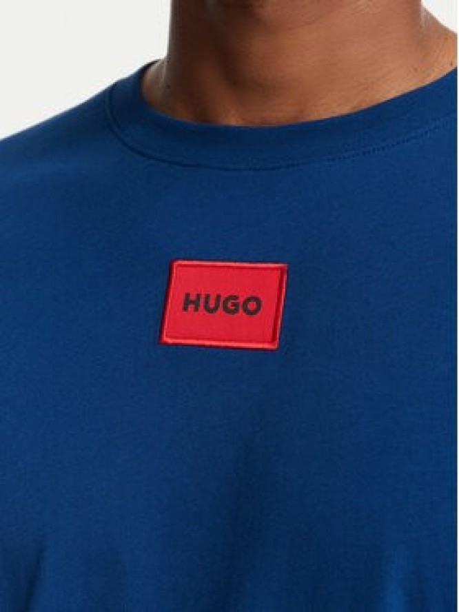 HUGO T-Shirt Diragolino212 50447978 Niebieski Regular Fit