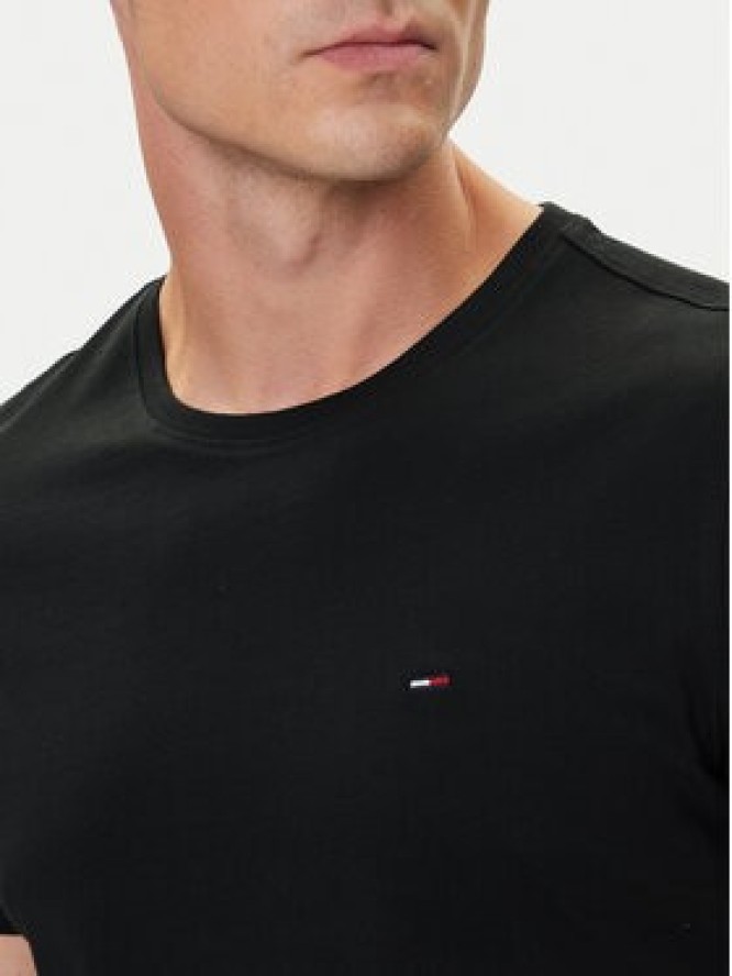 Tommy Jeans T-Shirt DM0DM04411 Czarny Slim Fit
