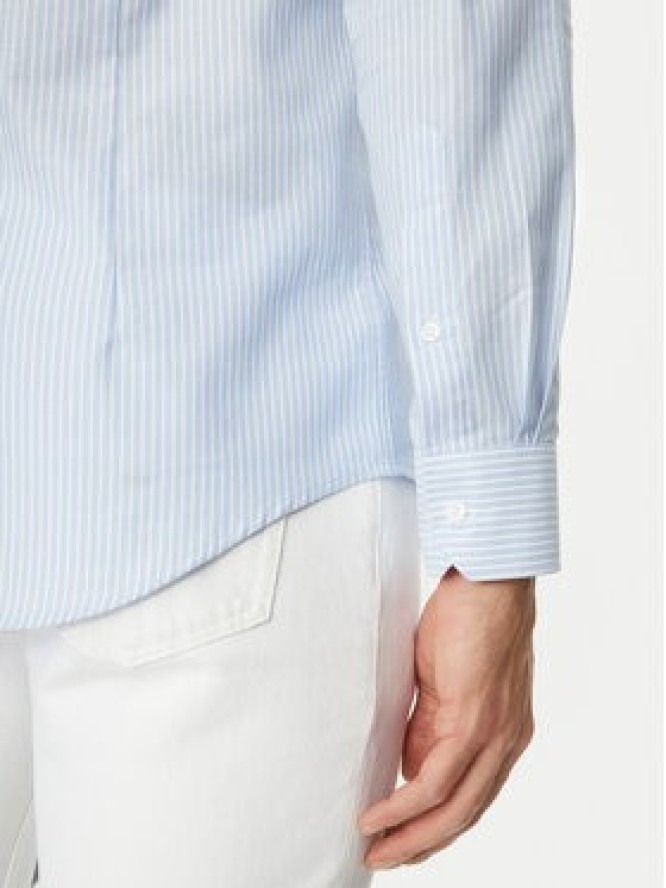 Michael Kors Koszula MK0DS01408 Błękitny Slim Fit