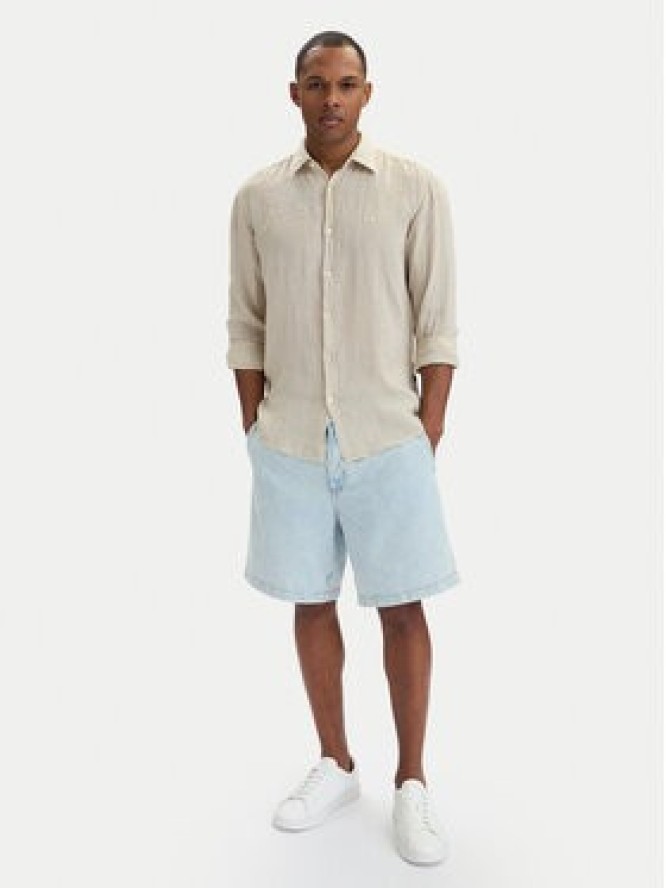 BOSS Koszula Relegant 50567579 Beżowy Regular Fit