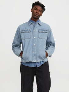 Jack & Jones Kurtka jeansowa Chase 12250086 Niebieski Loose Fit
