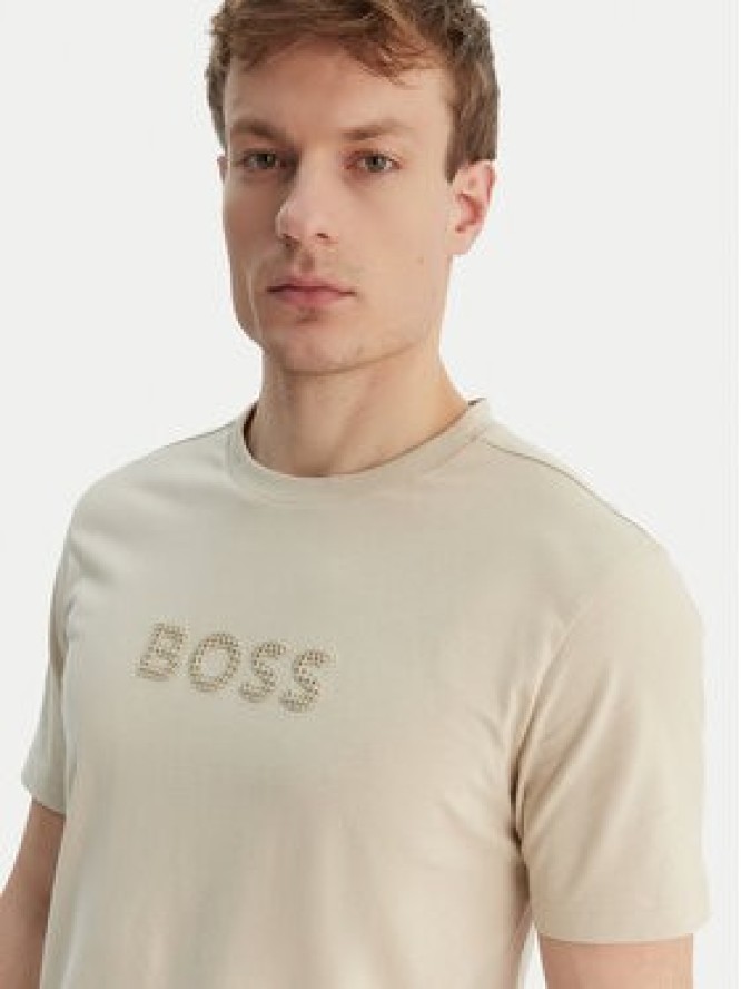 BOSS T-Shirt TS_Terrace Logo 50559361 Beżowy Regular Fit