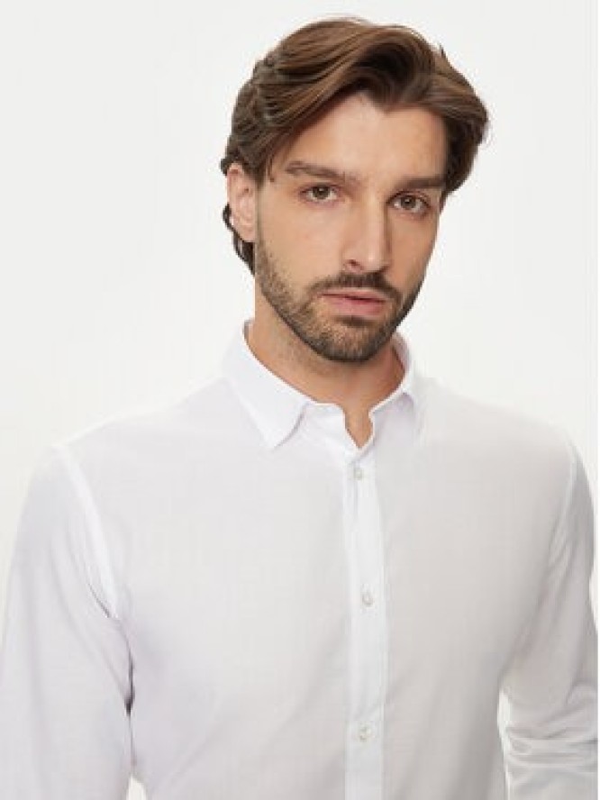 Jack & Jones Koszula Joe 12260426 Biały Slim Fit