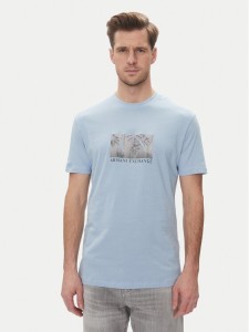 Armani Exchange T-Shirt XM000555 AF10358 U9360 Błękitny Regular Fit