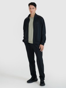 4F Spodnie treningowe szybkoschnące męskie - czarne XL