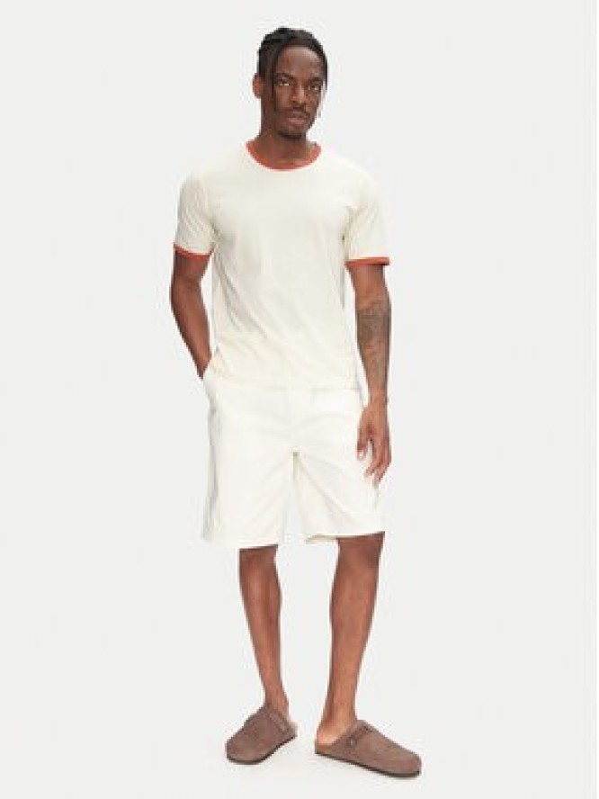 Jack & Jones T-Shirt Ringer 12277262 Écru Regular Fit